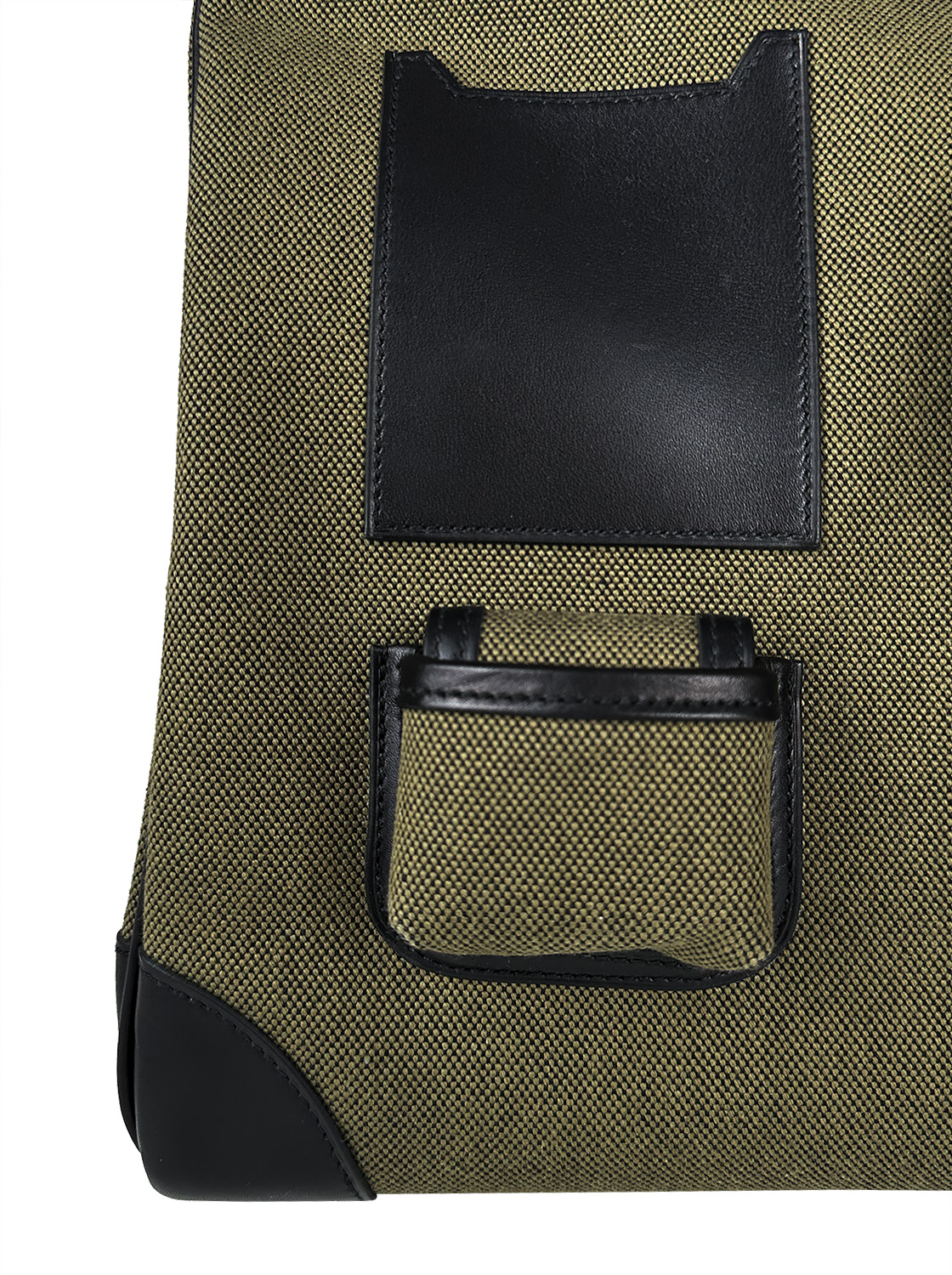 Hermès Cargo HAC Birkin 40 Noir Ever Calf & Khaki Toile Goeland Bag