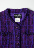 Chanel Cropped Plaid Jacket