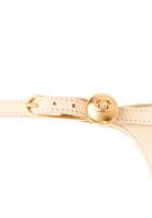 Beige Chanel Strappy Heels