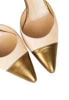 Beige Chanel Strappy Heels