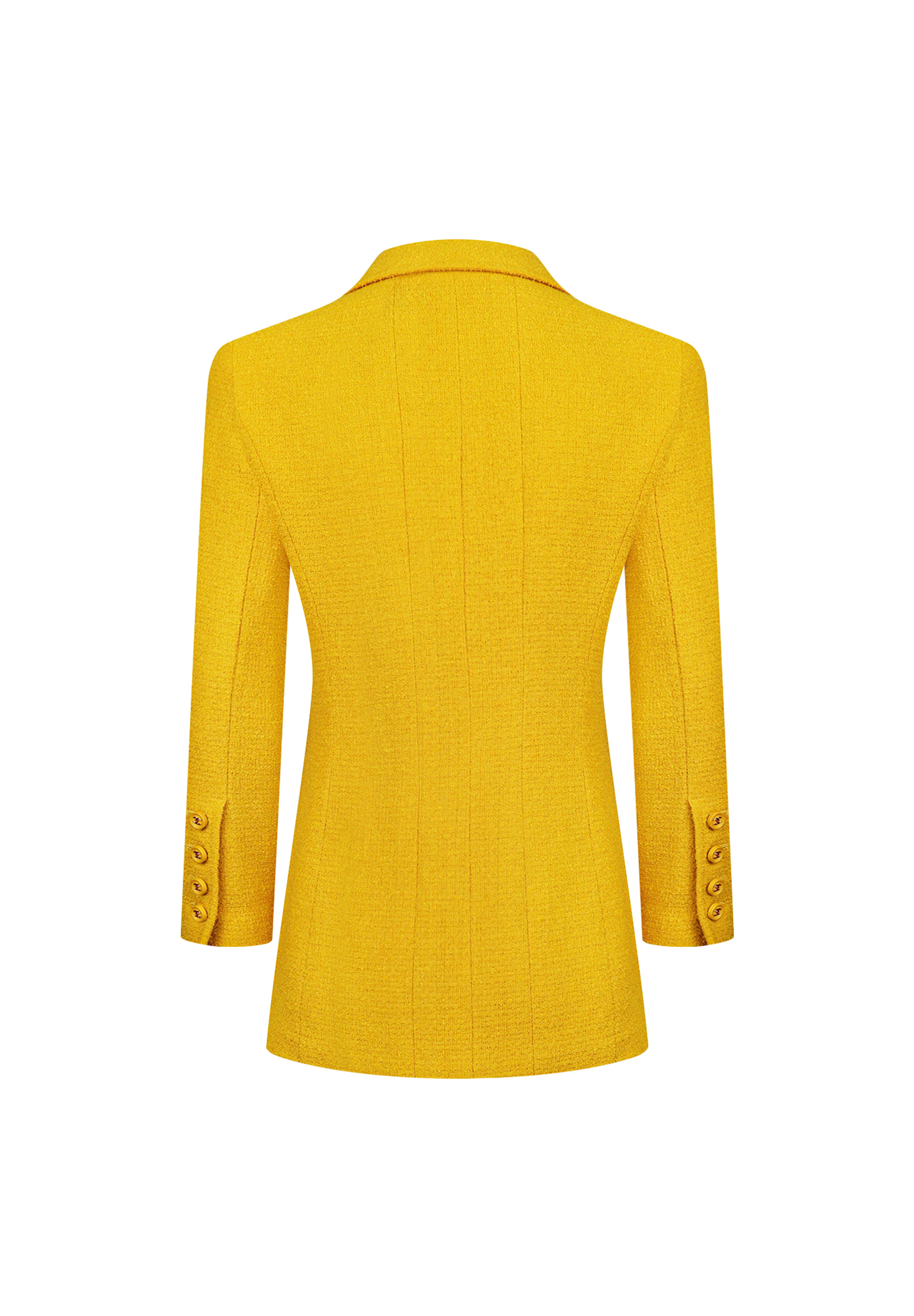 Chanel Mustard Coloured Tweed Jacket