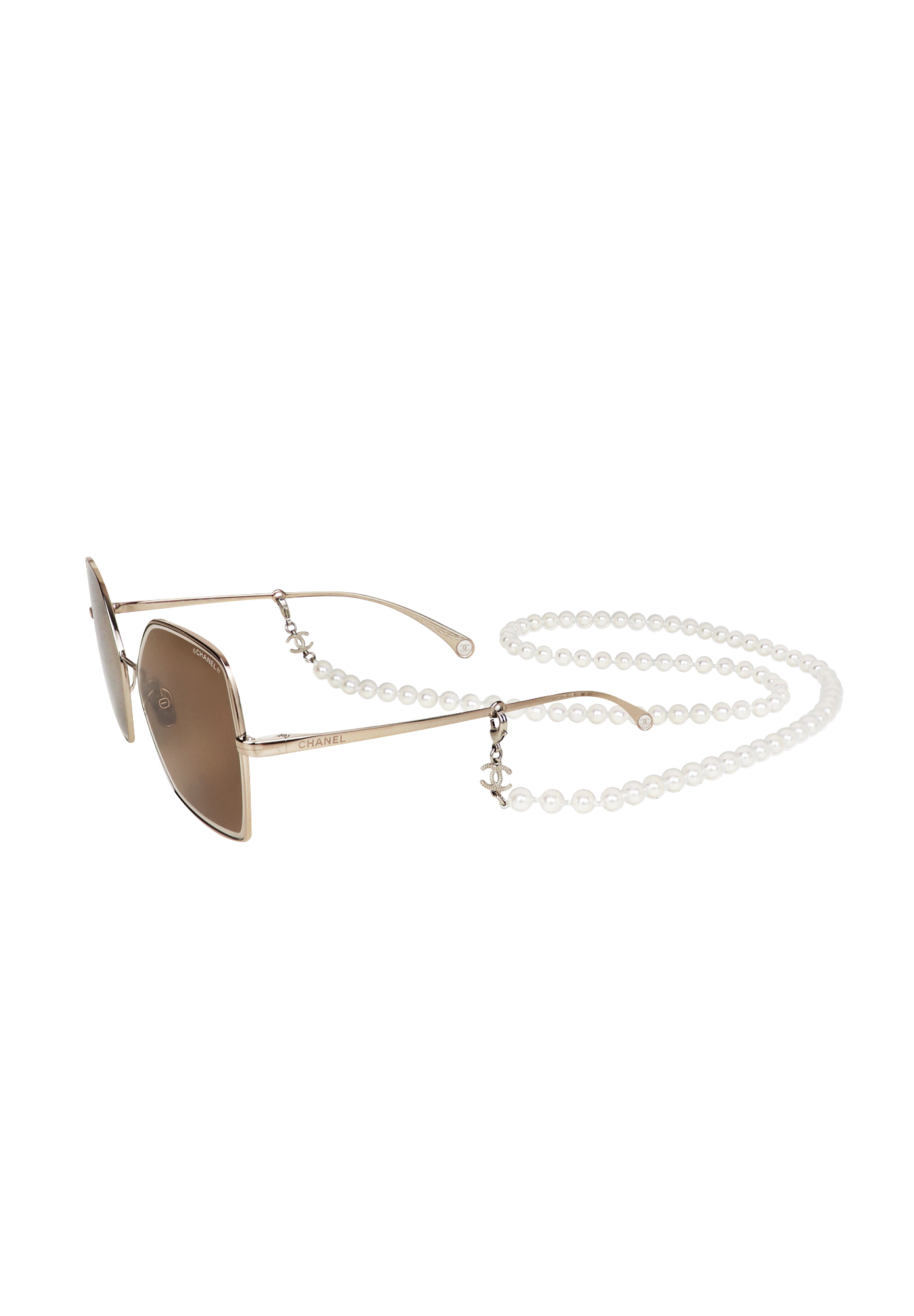 Chanel Sunglasses With Pearl Chain