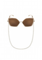 Chanel Sunglasses With Pearl Chain