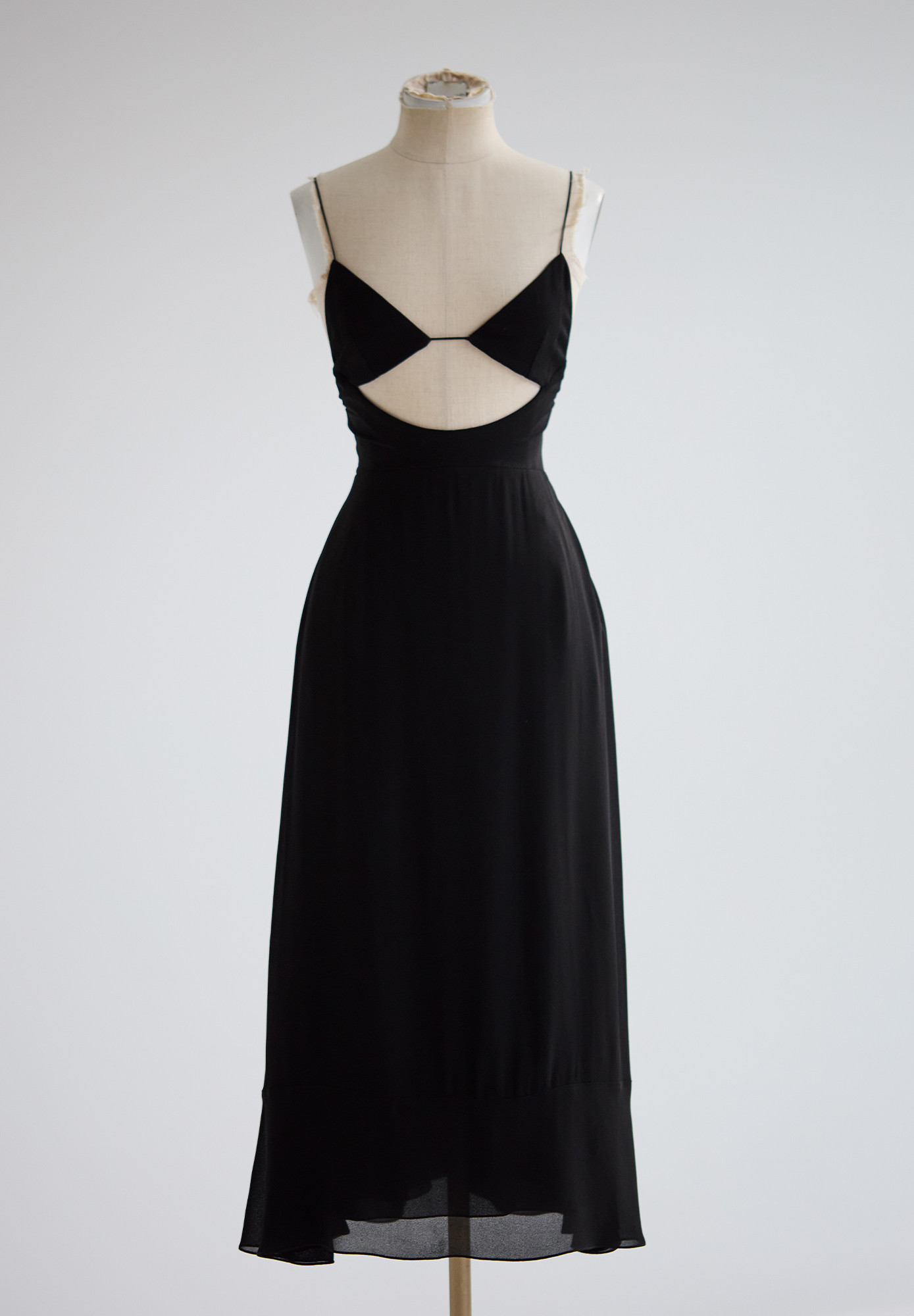Saint Laurent Black Cutout Dress