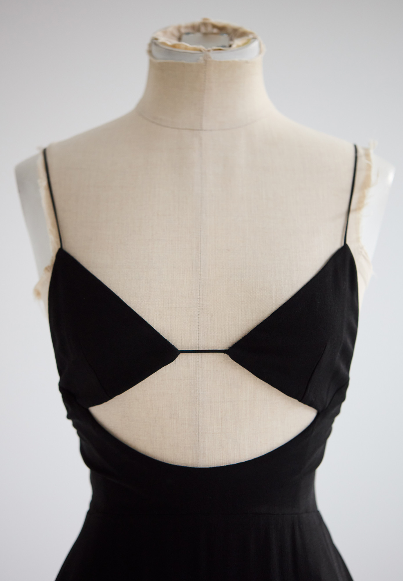Saint Laurent Black Cutout Dress