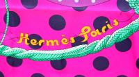 Hermès Clic-Clac a Pois Silk Scarf 140 cm
