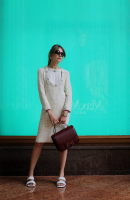 Chanel White Tweed Dress