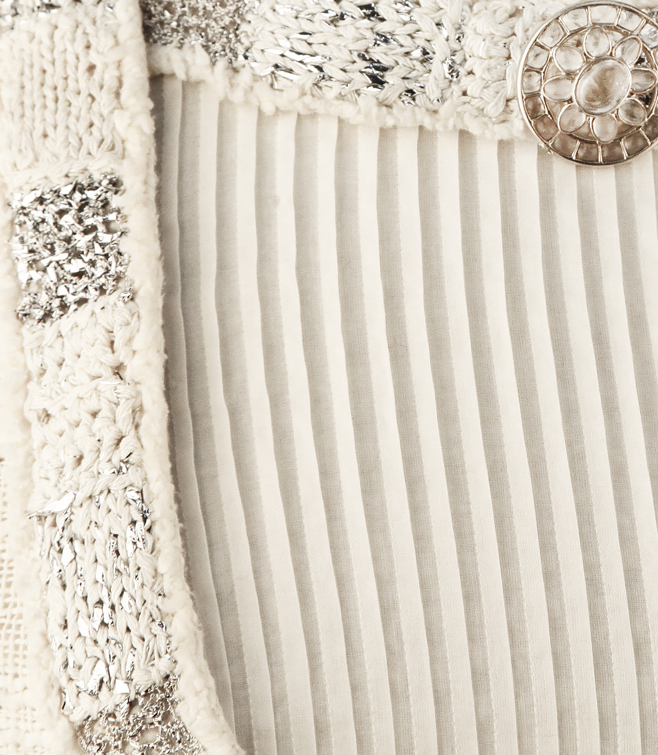 Chanel White Tweed Dress