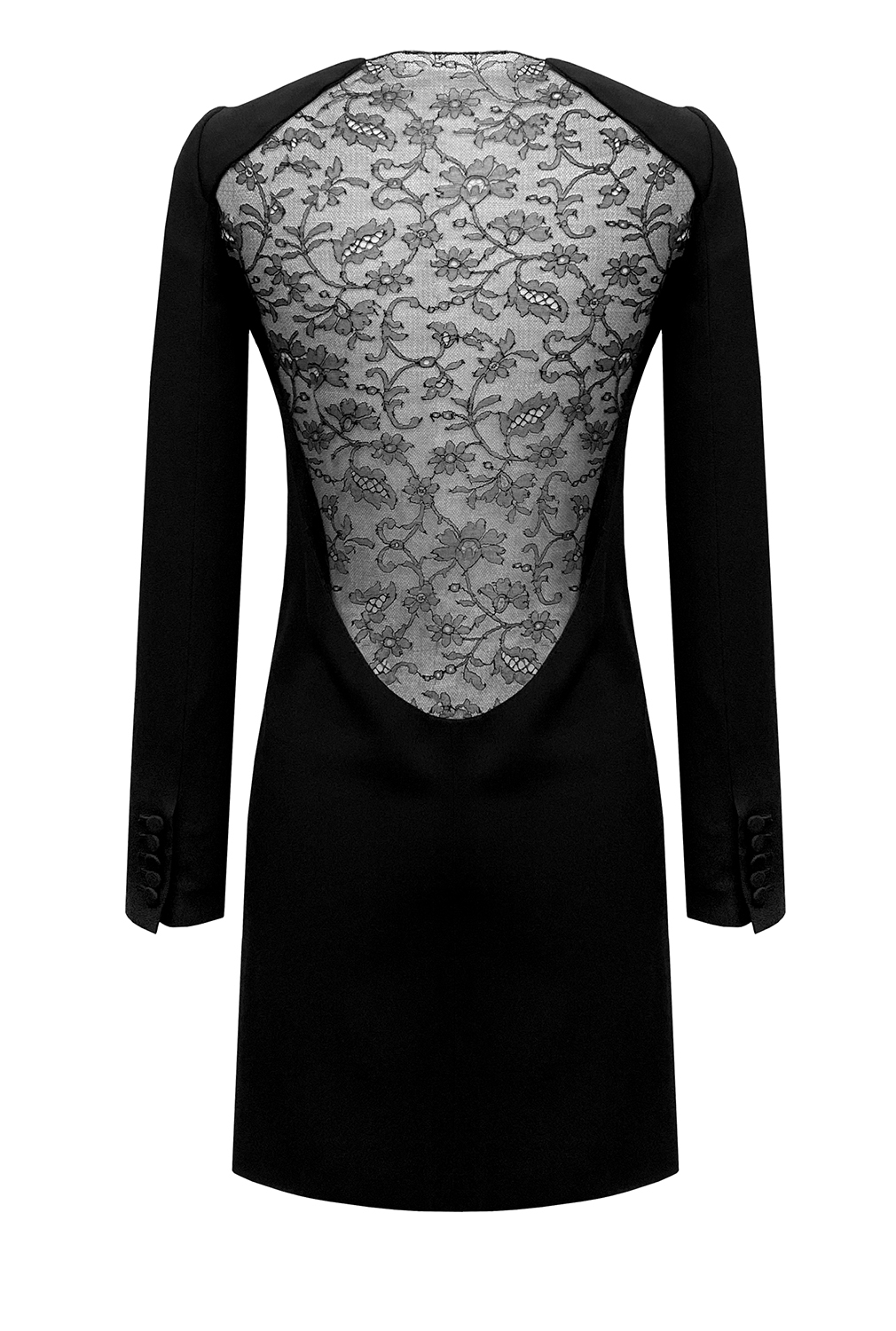 Saint Laurent Lace Back Minil Dress