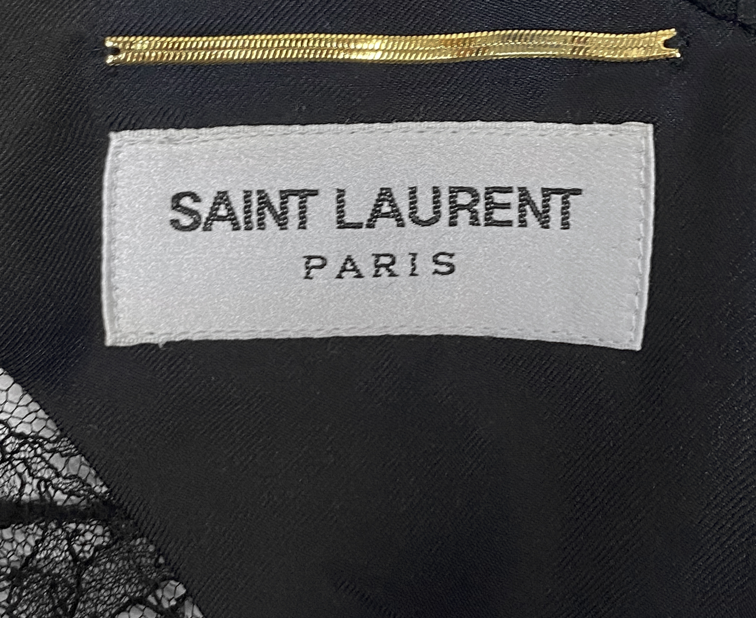 Saint Laurent Lace Back Minil Dress