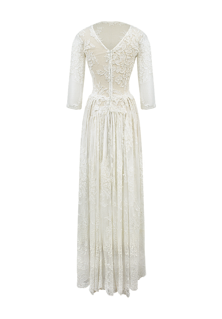 Vintage White Lace Dress