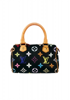 Louis Vuitton Black Monogram Multicolor Nano Speedy Bag