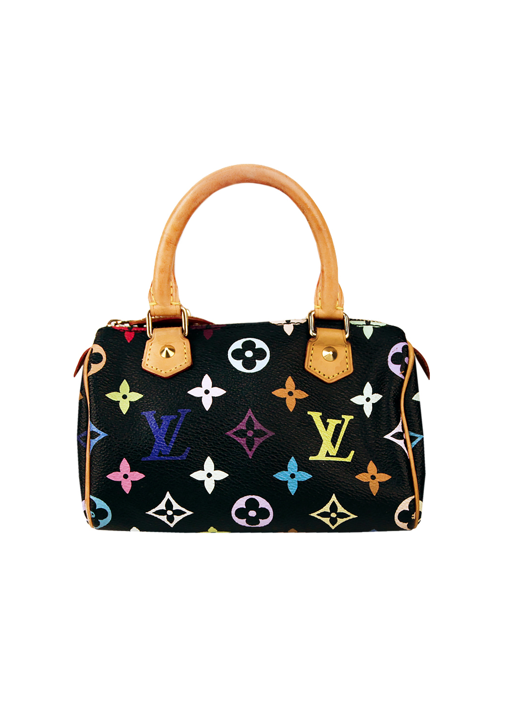 Louis Vuitton Black Monogram Multicolor Nano Speedy Bag