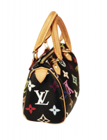 Louis Vuitton Black Monogram Multicolor Nano Speedy Bag