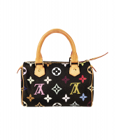 Louis Vuitton Black Monogram Multicolor Nano Speedy Bag