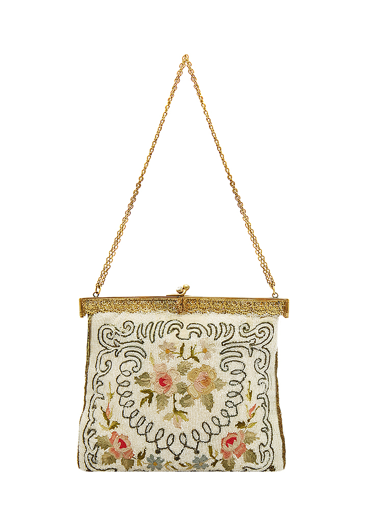 French Beaded Flower Bag 