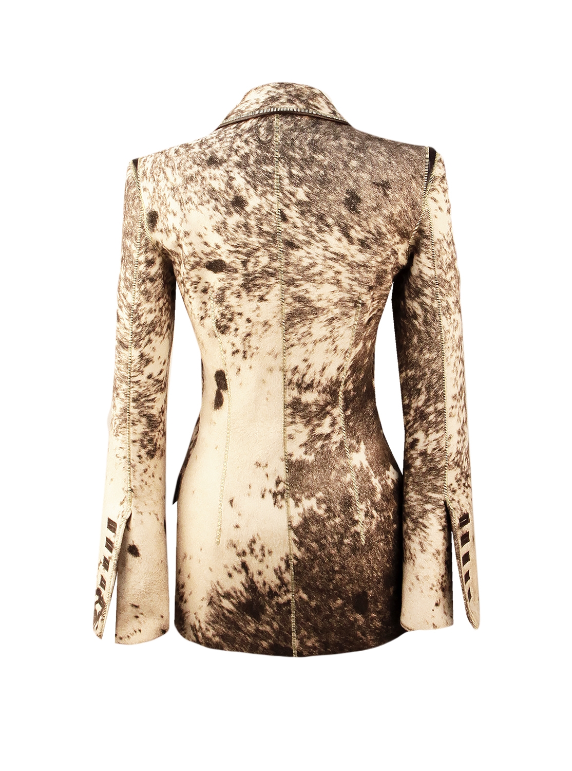 Roberto Cavalli Wool Printed Jacket