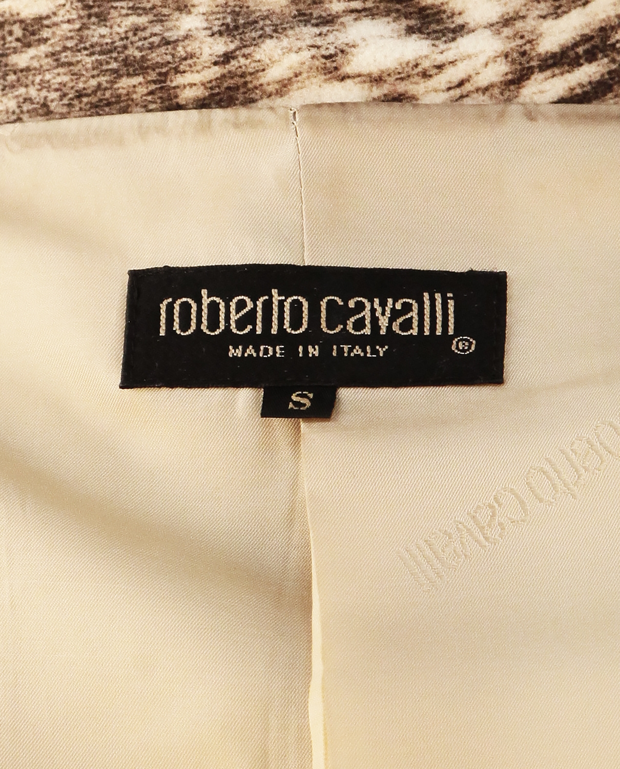 Roberto Cavalli Wool Printed Jacket