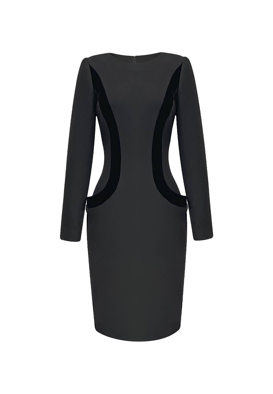 Oscar de la Renta Black Fitted Dress