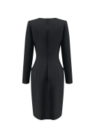 Oscar de la Renta Black Fitted Dress