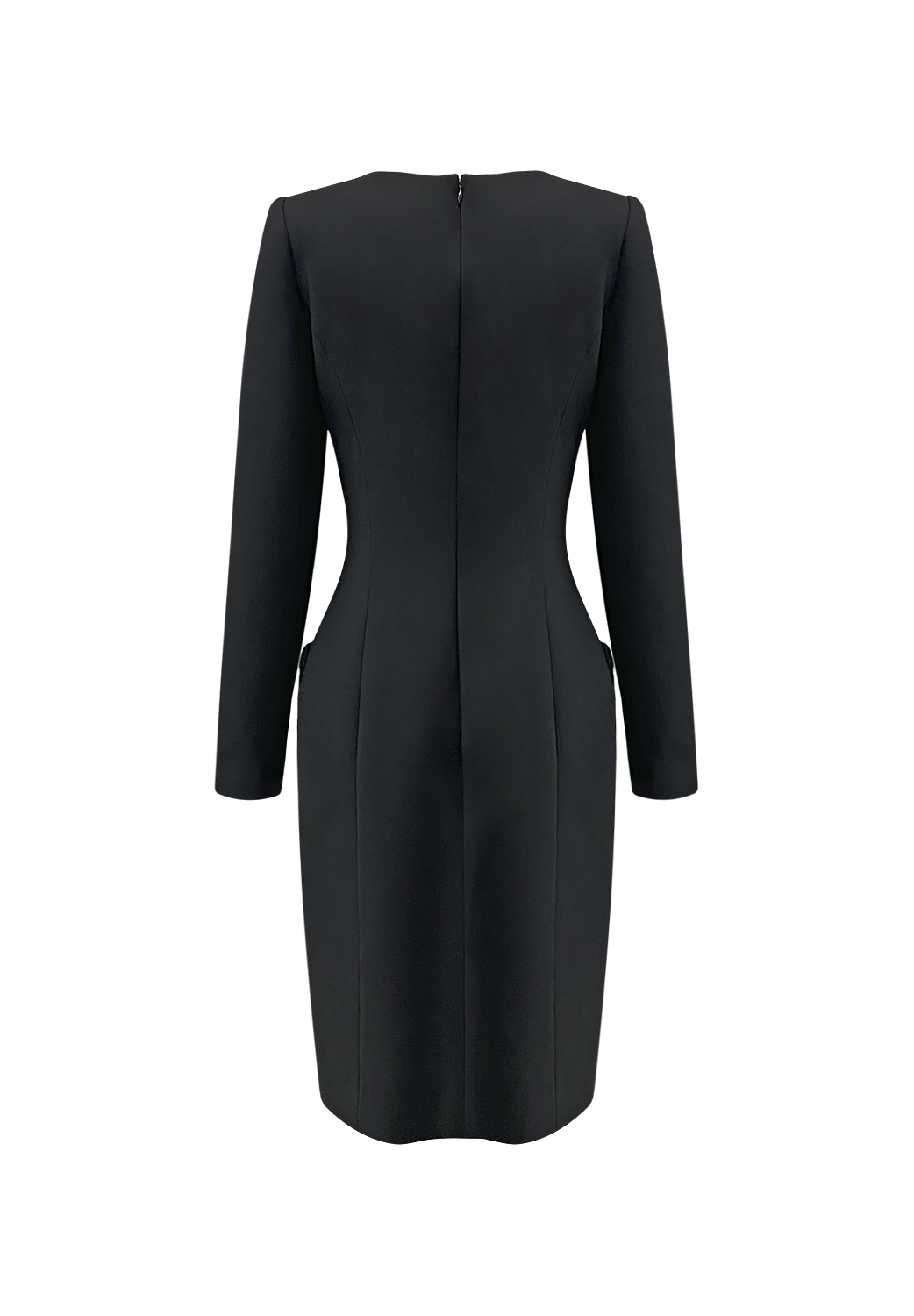 Oscar de la Renta Black Fitted Dress