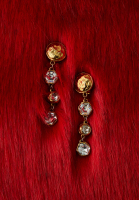 Chanel Clip-on Earrings With Crystals