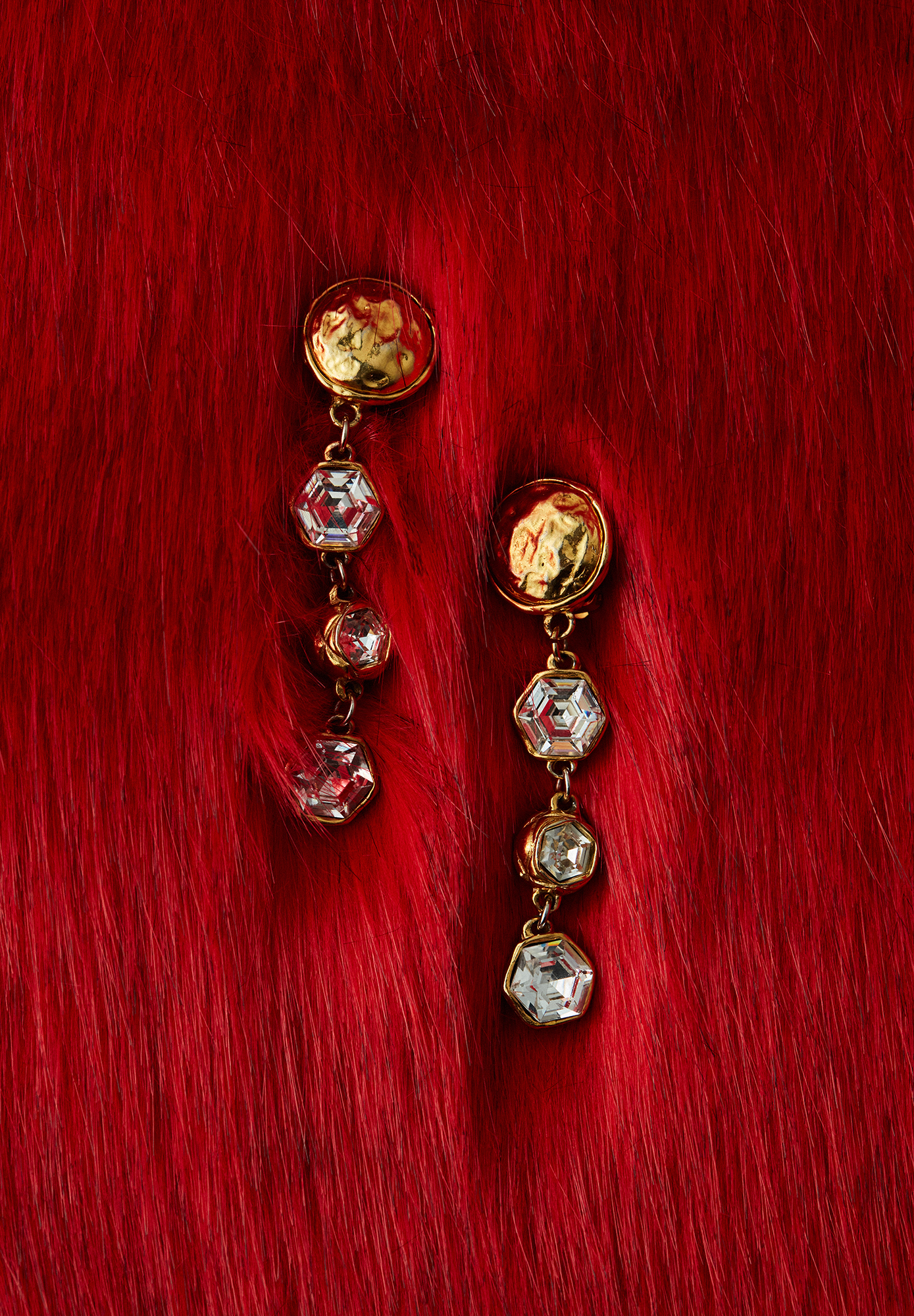 Chanel Clip-on Earrings With Crystals