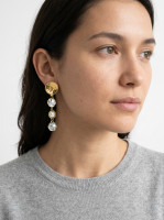 Chanel Clip-on Earrings With Crystals