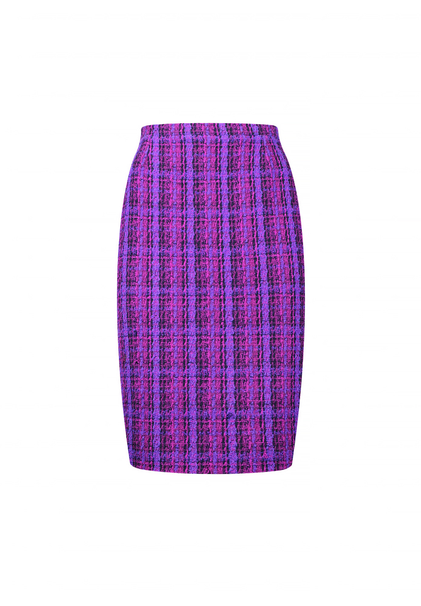 Chanel Plaid Tweed Skirt