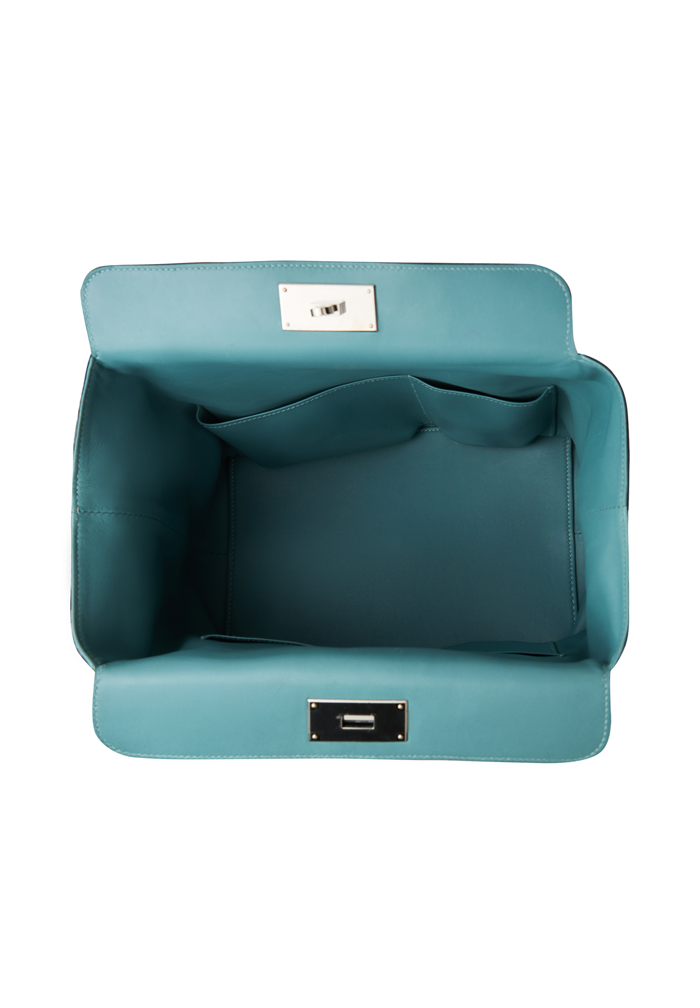 Hermès Toolbox 26 Bleu Atoll Grizzly Evercolor Bag