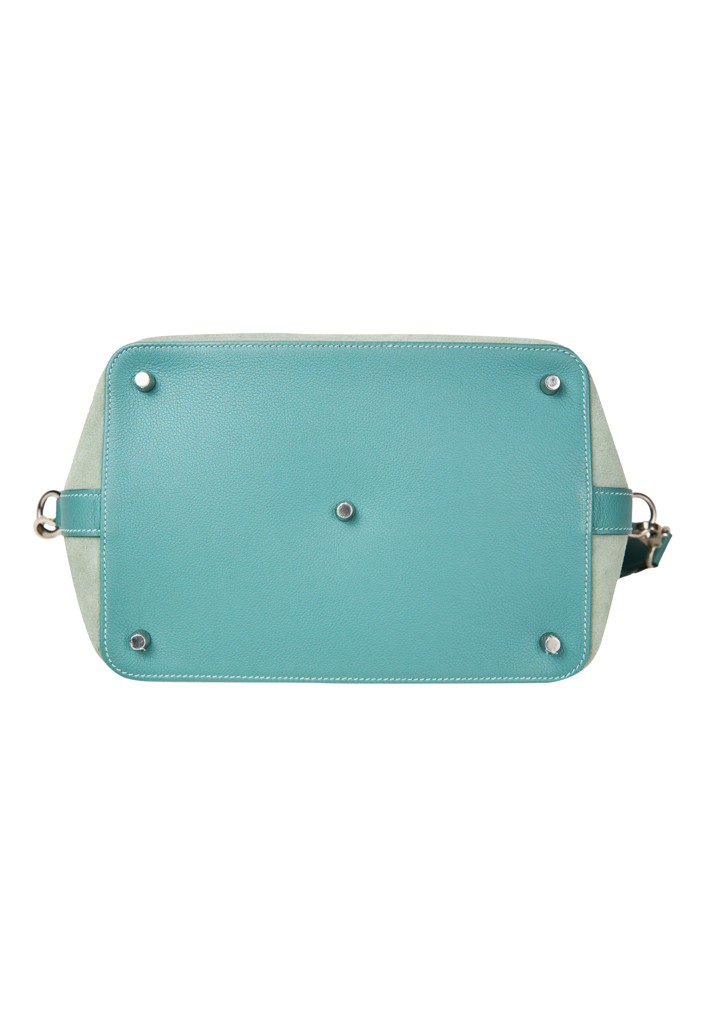 Hermès Toolbox 26 Bleu Atoll Grizzly Evercolor Bag