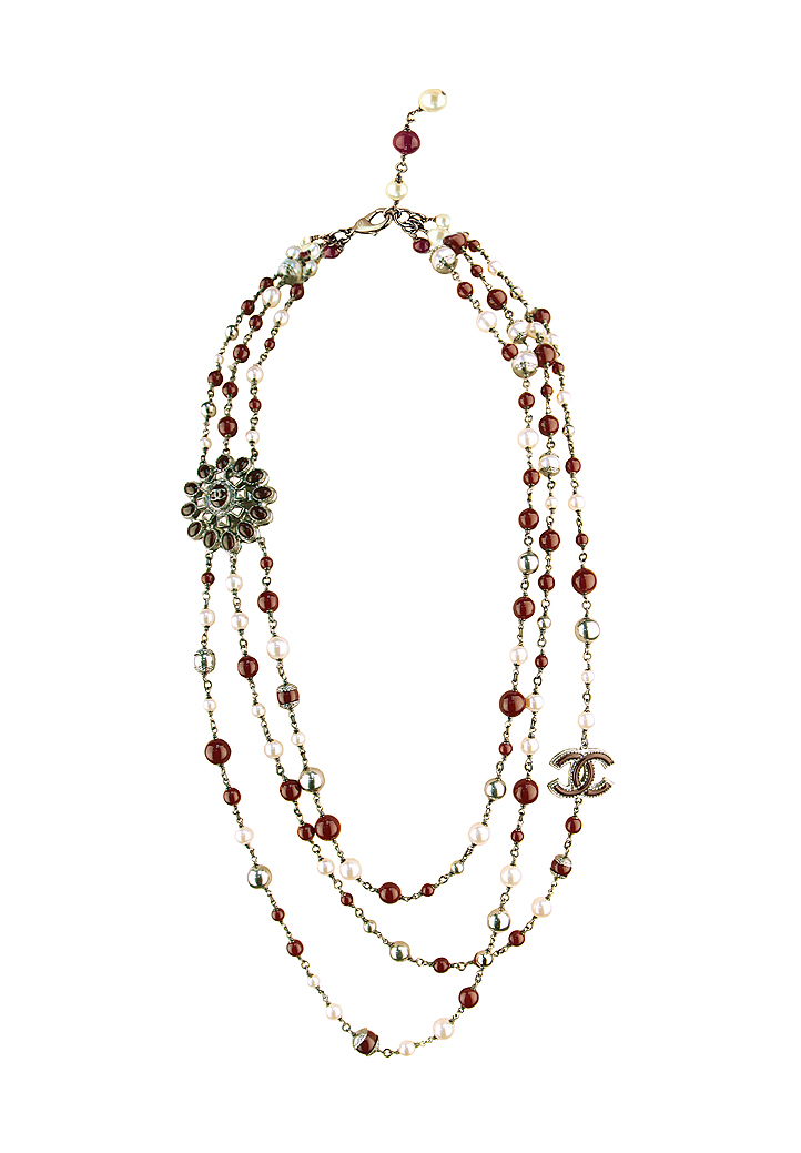 Chanel Pearl And Enamel Necklace