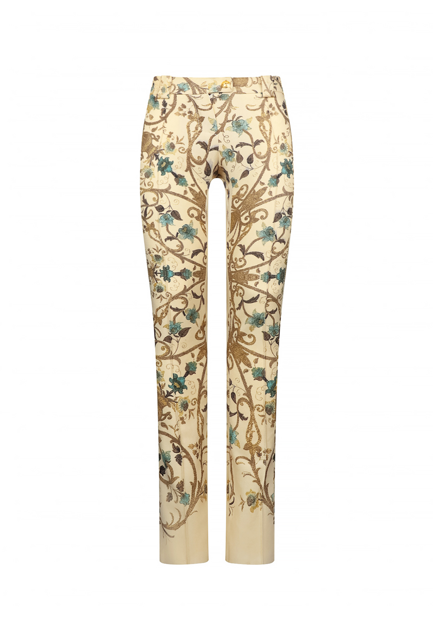 Roberto Cavalli Trousers With Floral Pattern