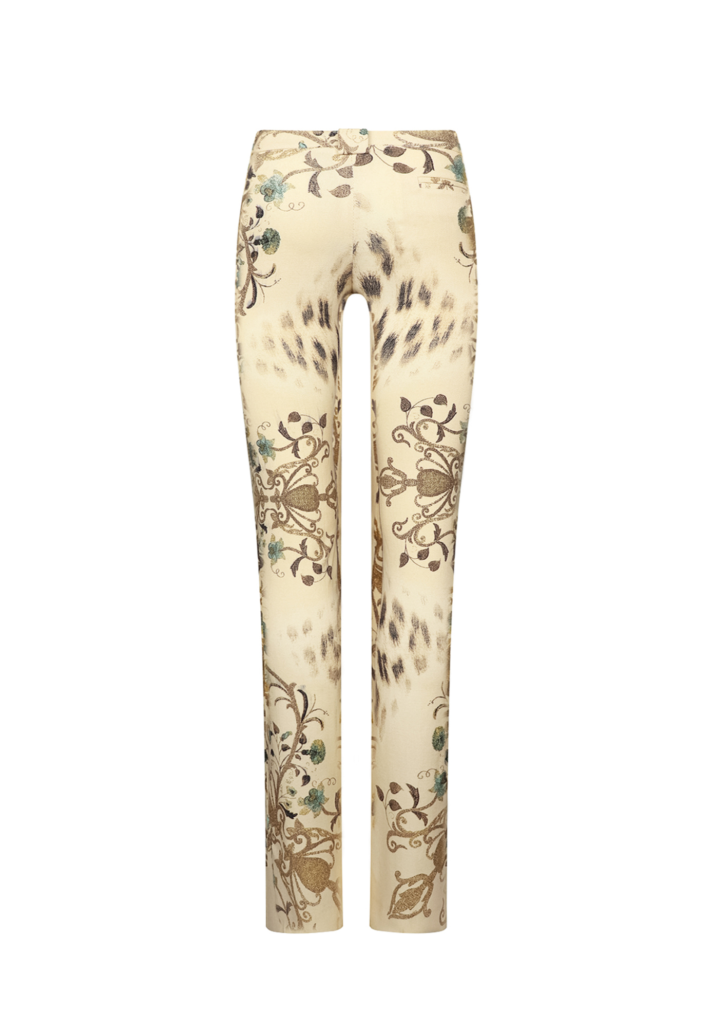 Roberto Cavalli Trousers With Floral Pattern
