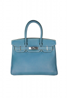 Hermès Birkin 30 Swift Blue Jean Bag