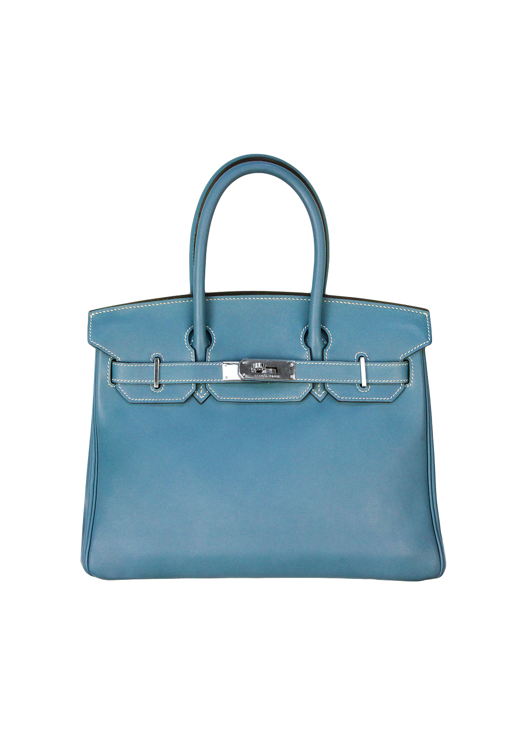 Hermès Birkin 30 Swift Blue Jean Bag