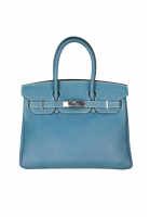 Hermès Birkin 30 Swift Blue Jean Bag