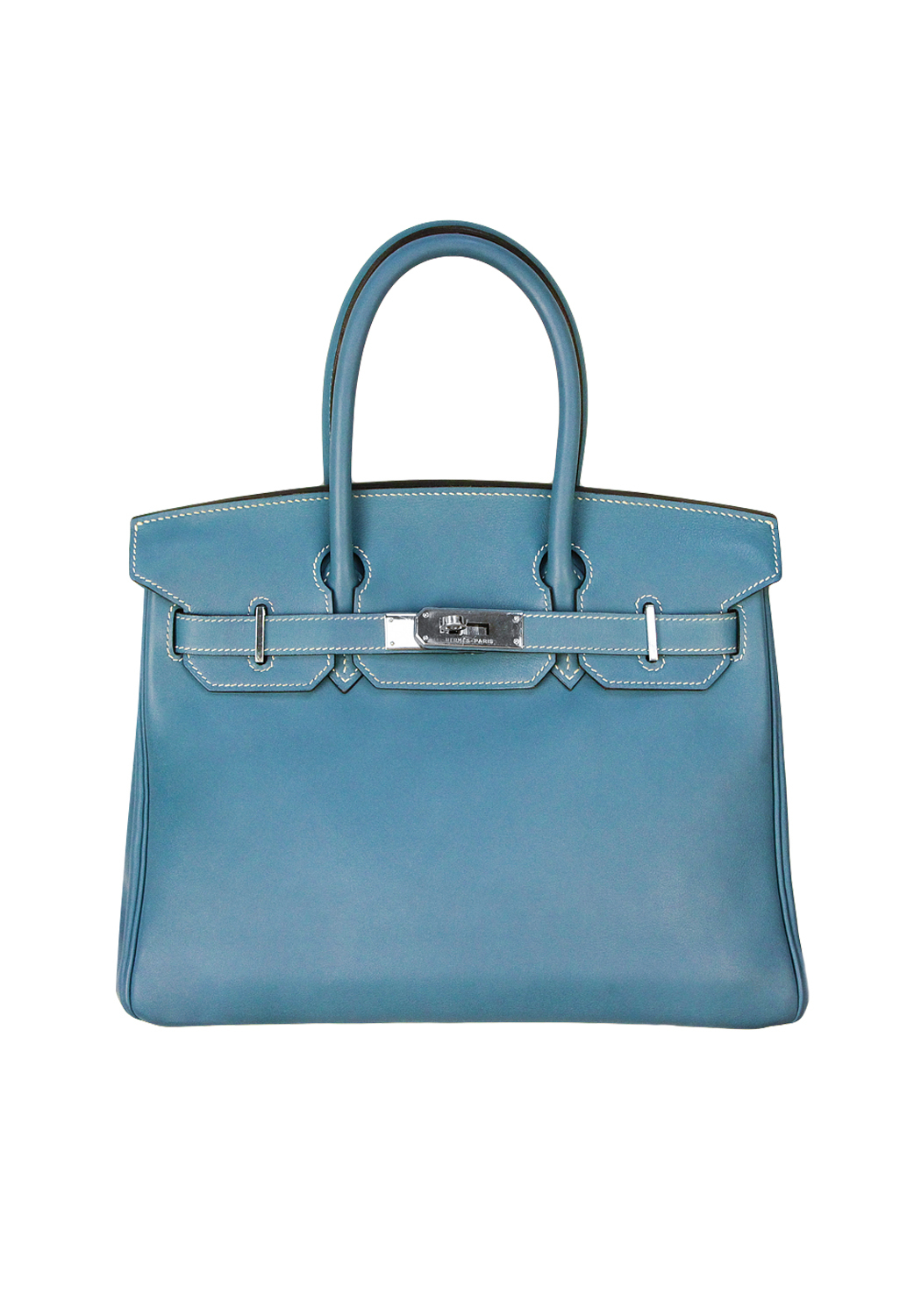 Hermès Birkin 30 Swift Blue Jean Bag