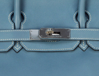 Hermès Birkin 30 Swift Blue Jean Bag