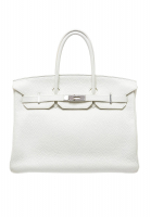 Hermès Birkin 35 White Togo Bag 