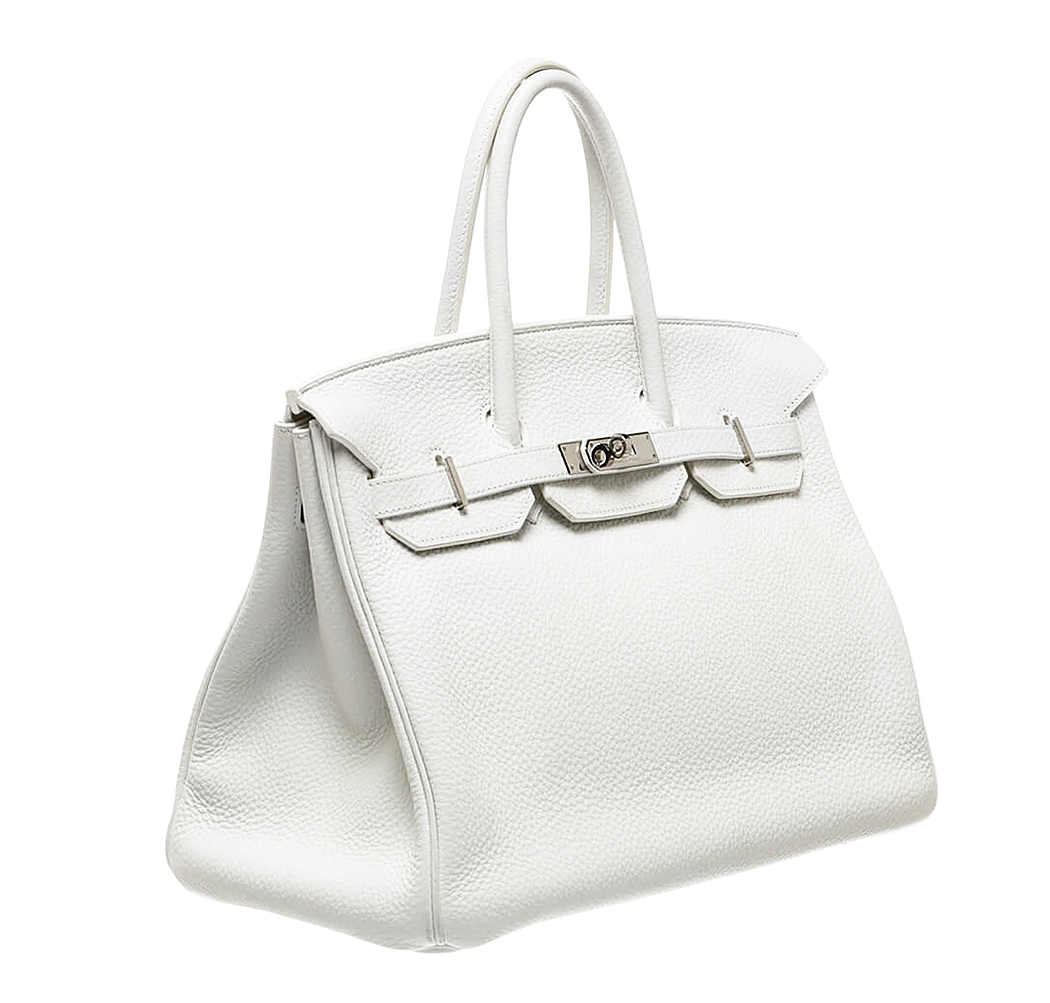 Hermès Birkin 35 White Togo Bag 