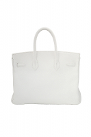 Hermès Birkin 35 White Togo Bag 