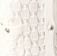 Chanel White Cotton Cardigan