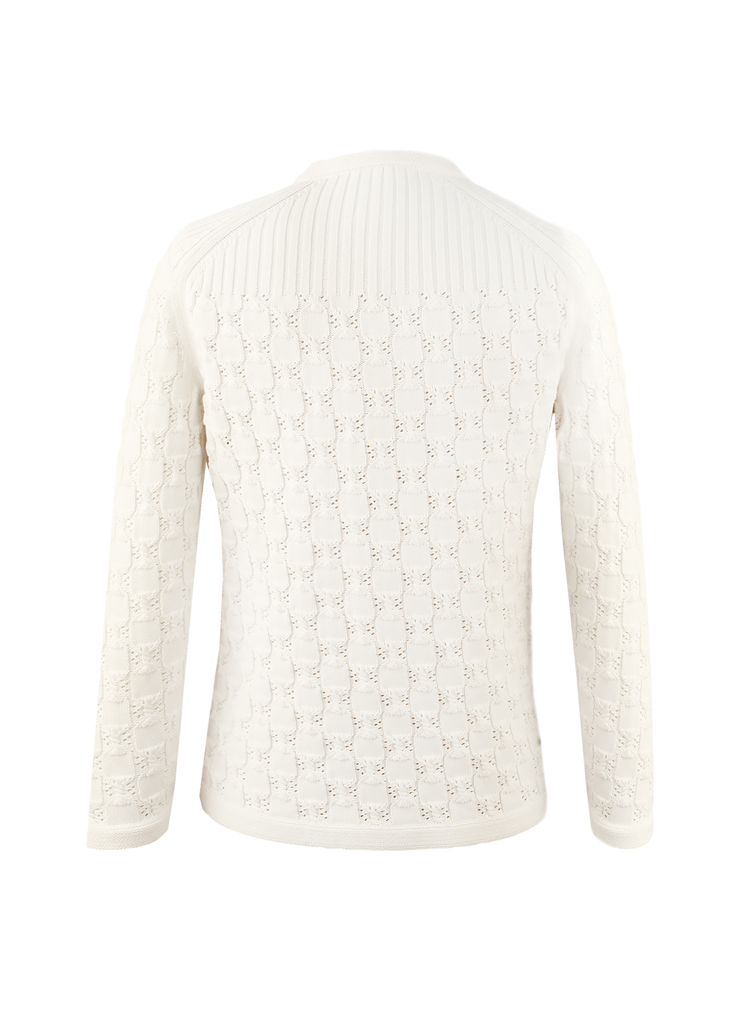 Chanel White Cotton Cardigan