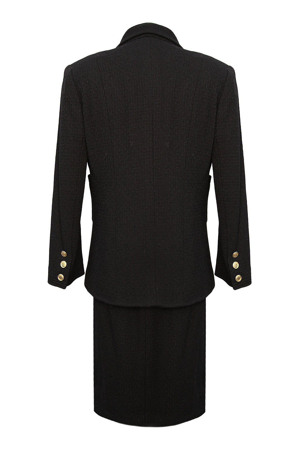 Chanel Tweed Suit With Golden Buttons