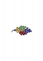 Brooch With Multicolored Crystals