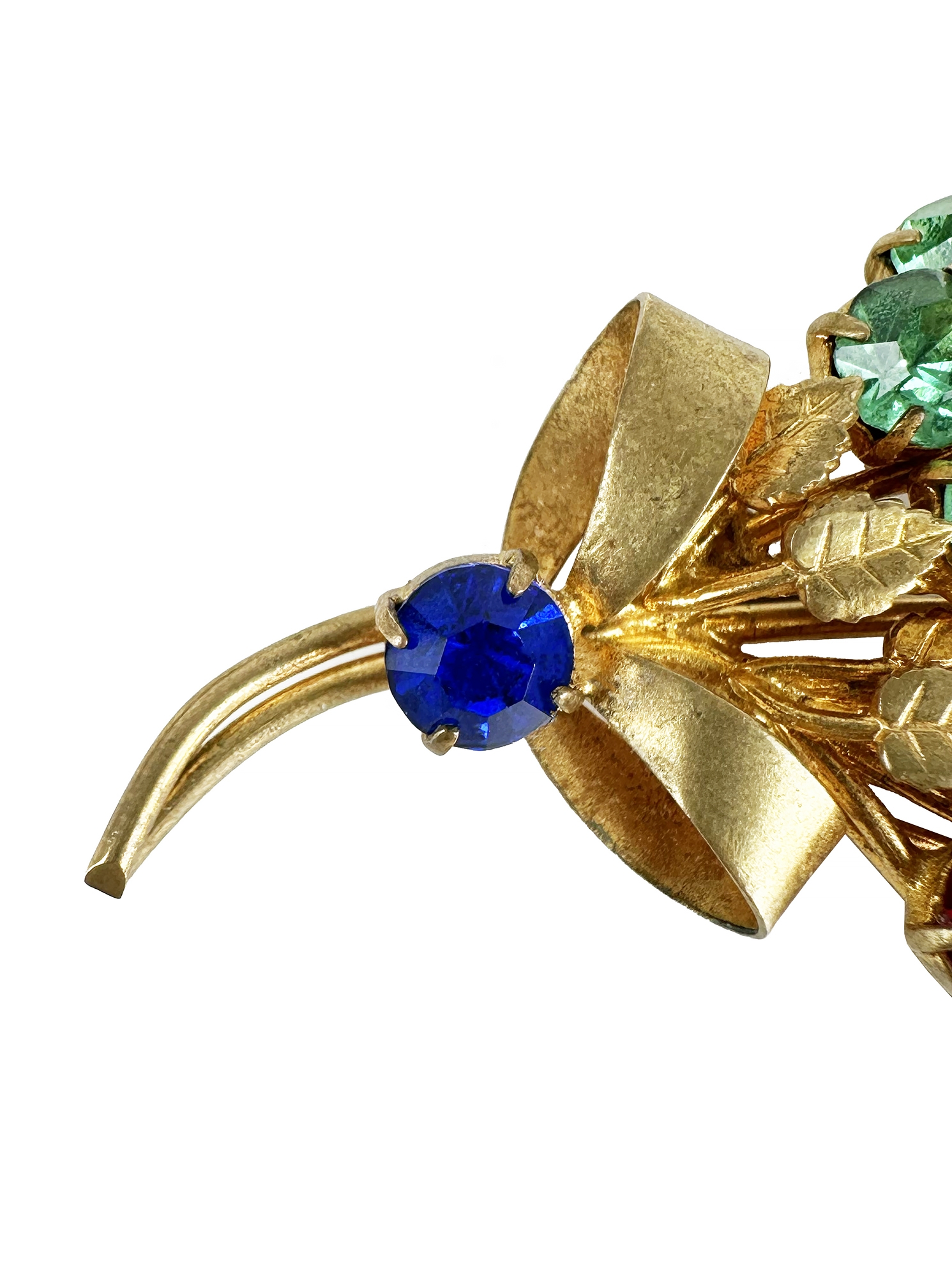 Brooch With Multicolored Crystals