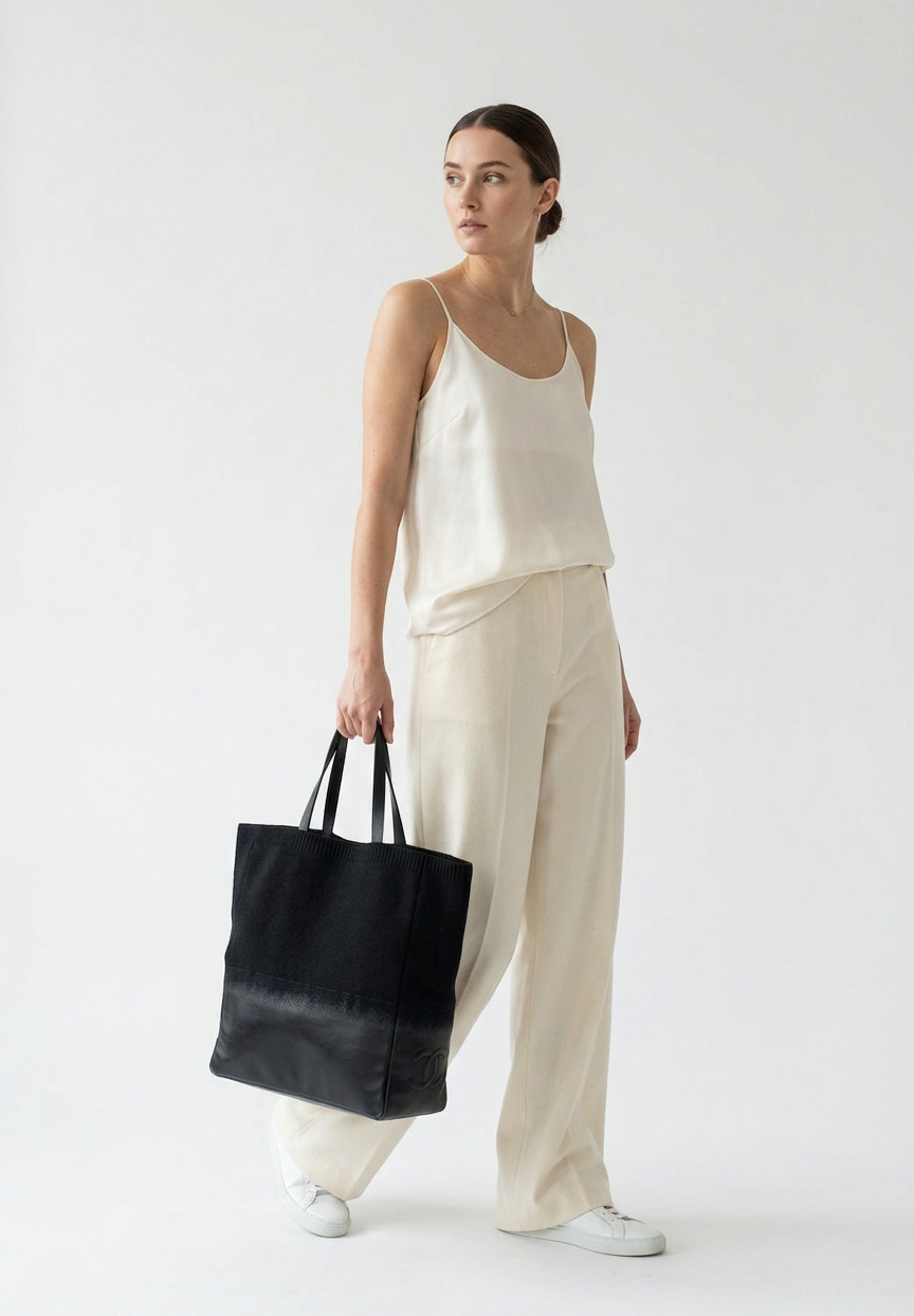 Chanel Wool Tote Bag
