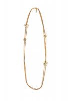 Gold Floral Chanel Necklace