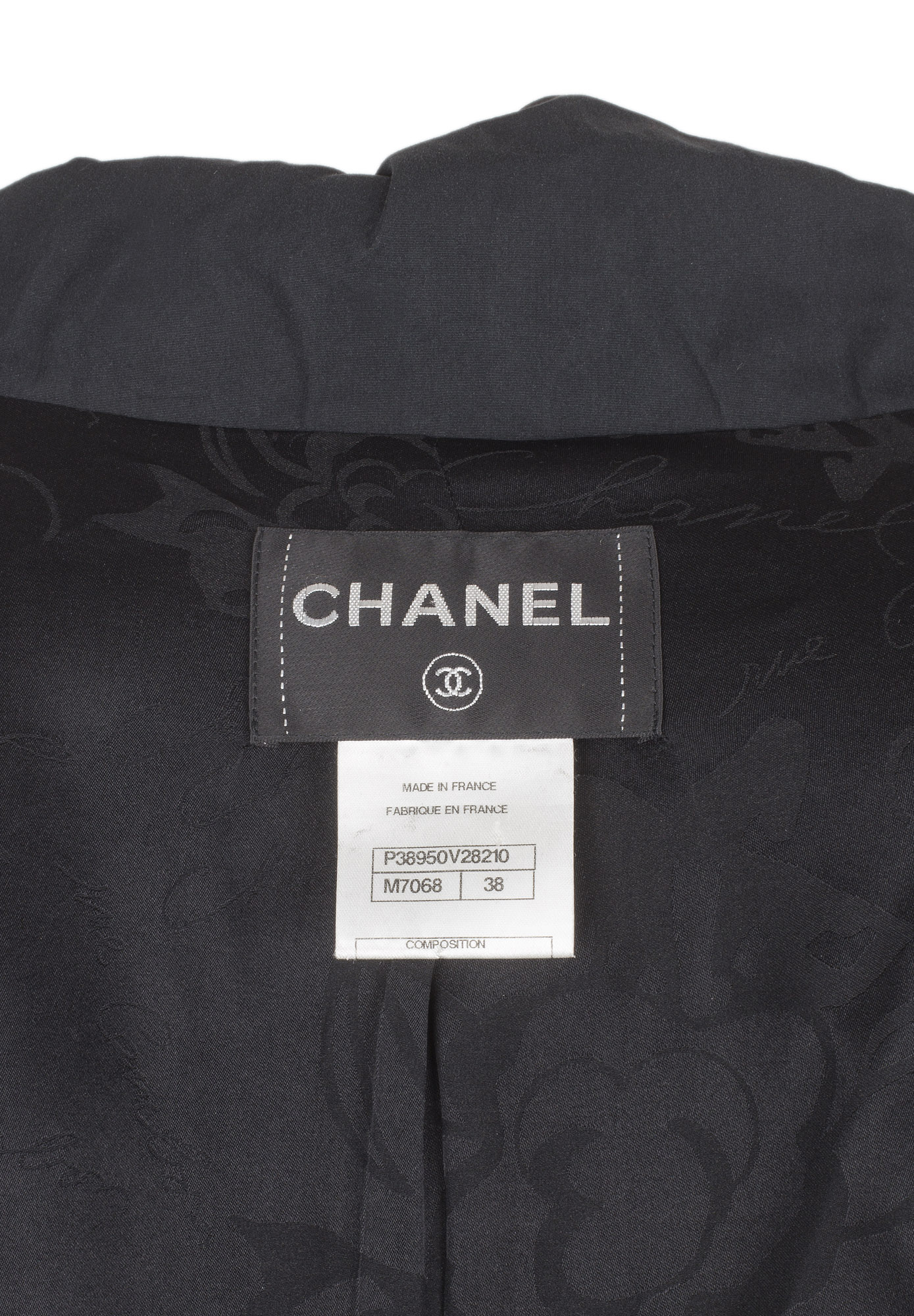 Chanel Leather Inserts Long Jacket 